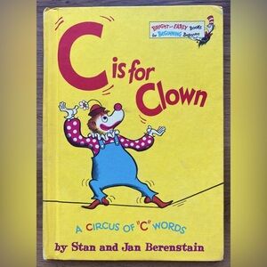 Vintage Dr. Seuss Book Club Edition C is for Clown Book, 1972